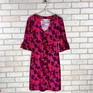 Jude Connally Nancy Floral Print Ruffle Sleeve Dress Size XS